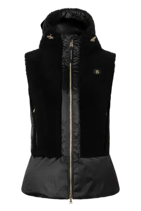 Fenna Hooded Shearling & Down Hybrid Vest