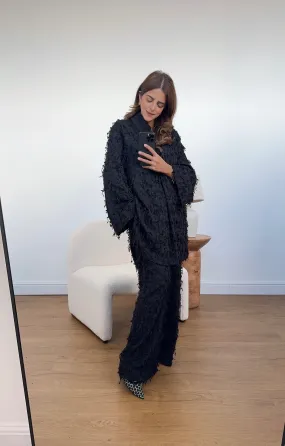 freyi fringe coord in black