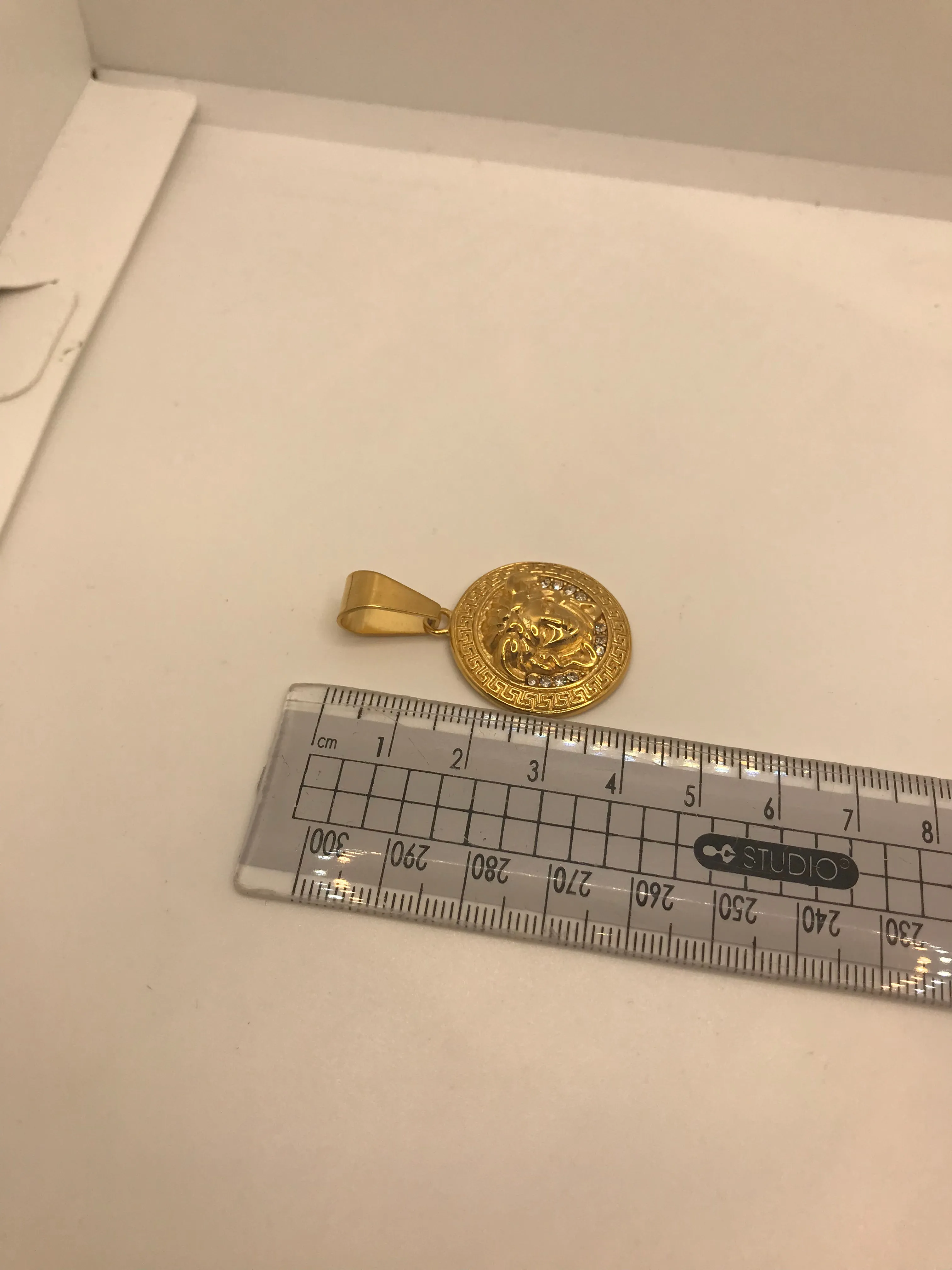 Gold plated Versace pendant