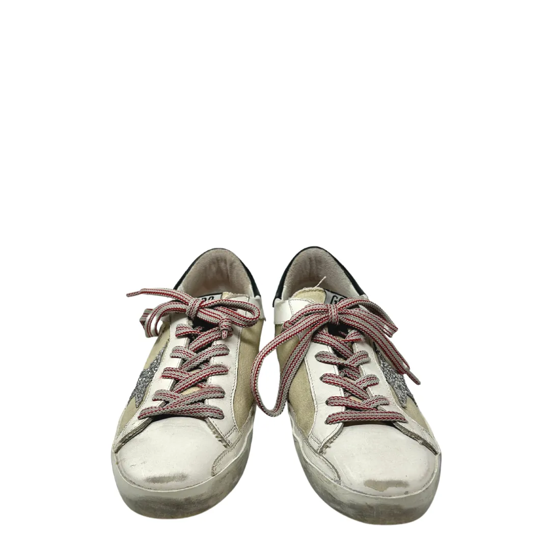 Golden Goose Super-Star Canvas Sneakers - Size 38