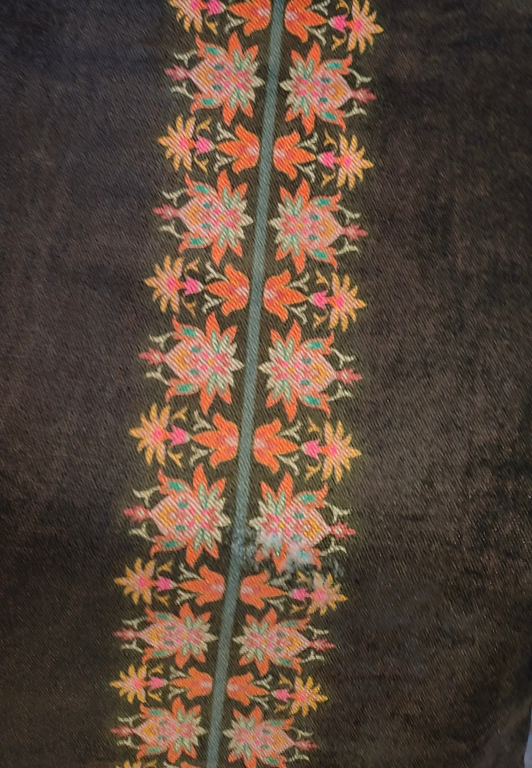Grey Velvet Unstitched Suit In Digital Print