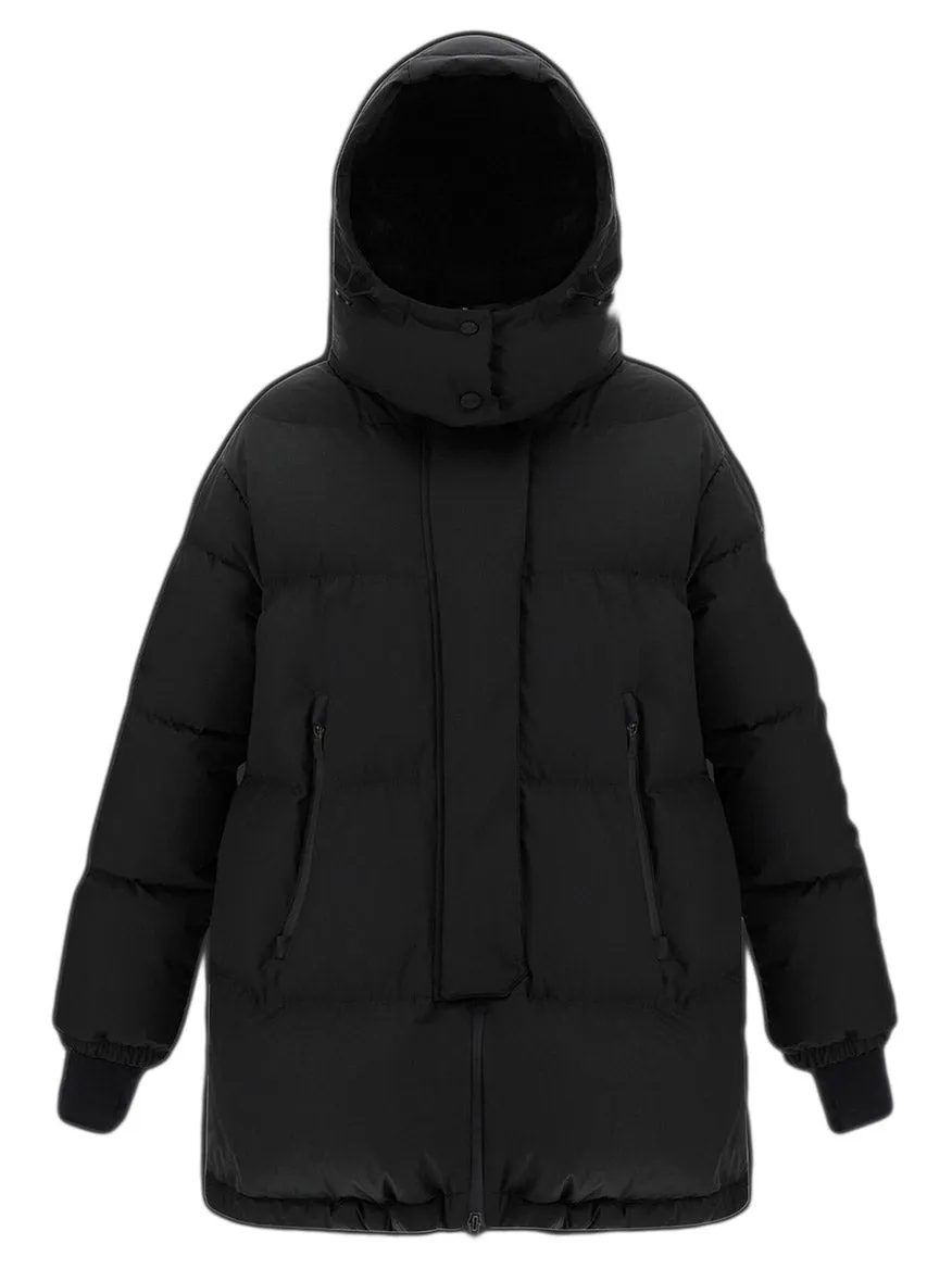Herno Laminar Oversize Gore-Tex Windstopper Coat in Black