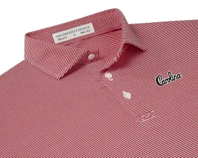 Striped Garnet Gamecock Polo Shirt from Holderness & Bourne with Script Detailing