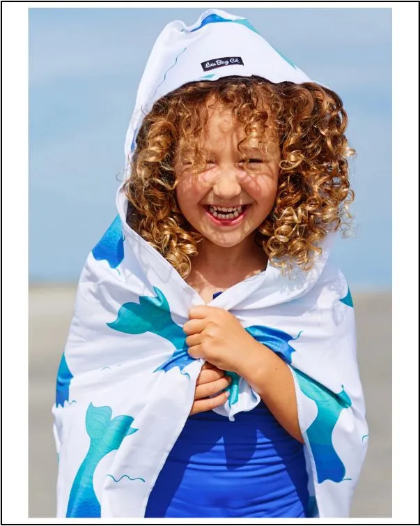 Hooded Child Sunscreen Towel - Sea Turtles