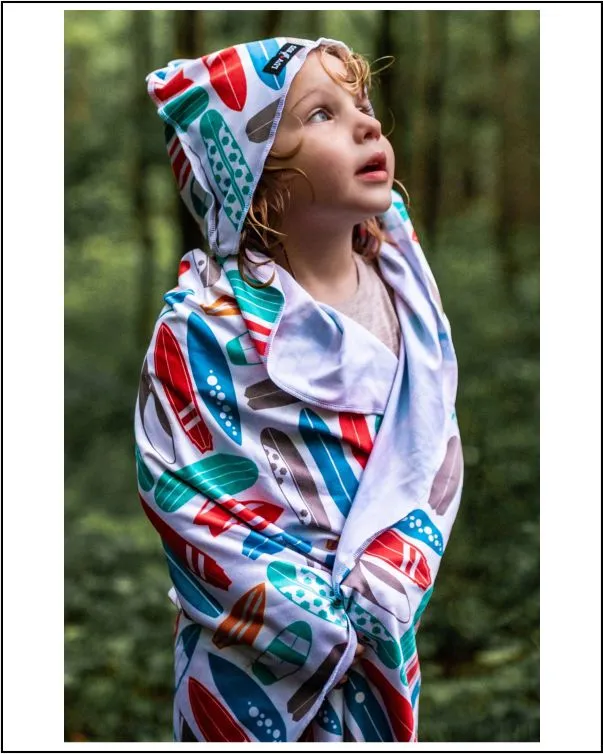 Hooded Child Sunscreen Towel - Sea Turtles
