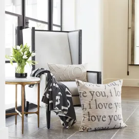 I Love You Square Pillow