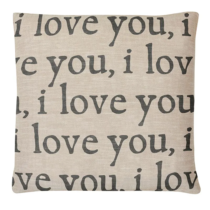 I Love You Square Pillow