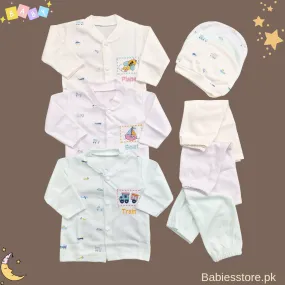 Kiddy's - Pack of 3 - Newborn Night Suits - Transport