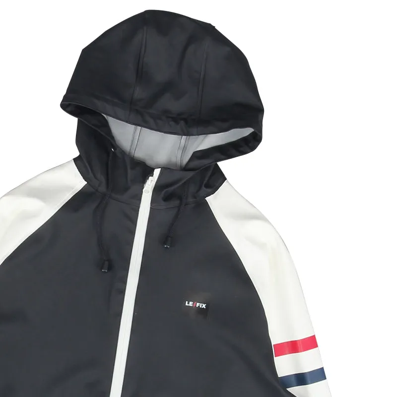 Le Fix Regnjakke Navy/Hvid