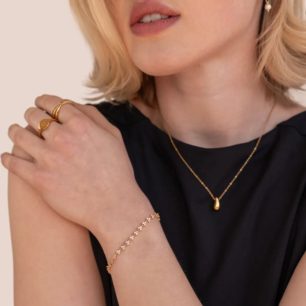 Lila Crystal Bracelet