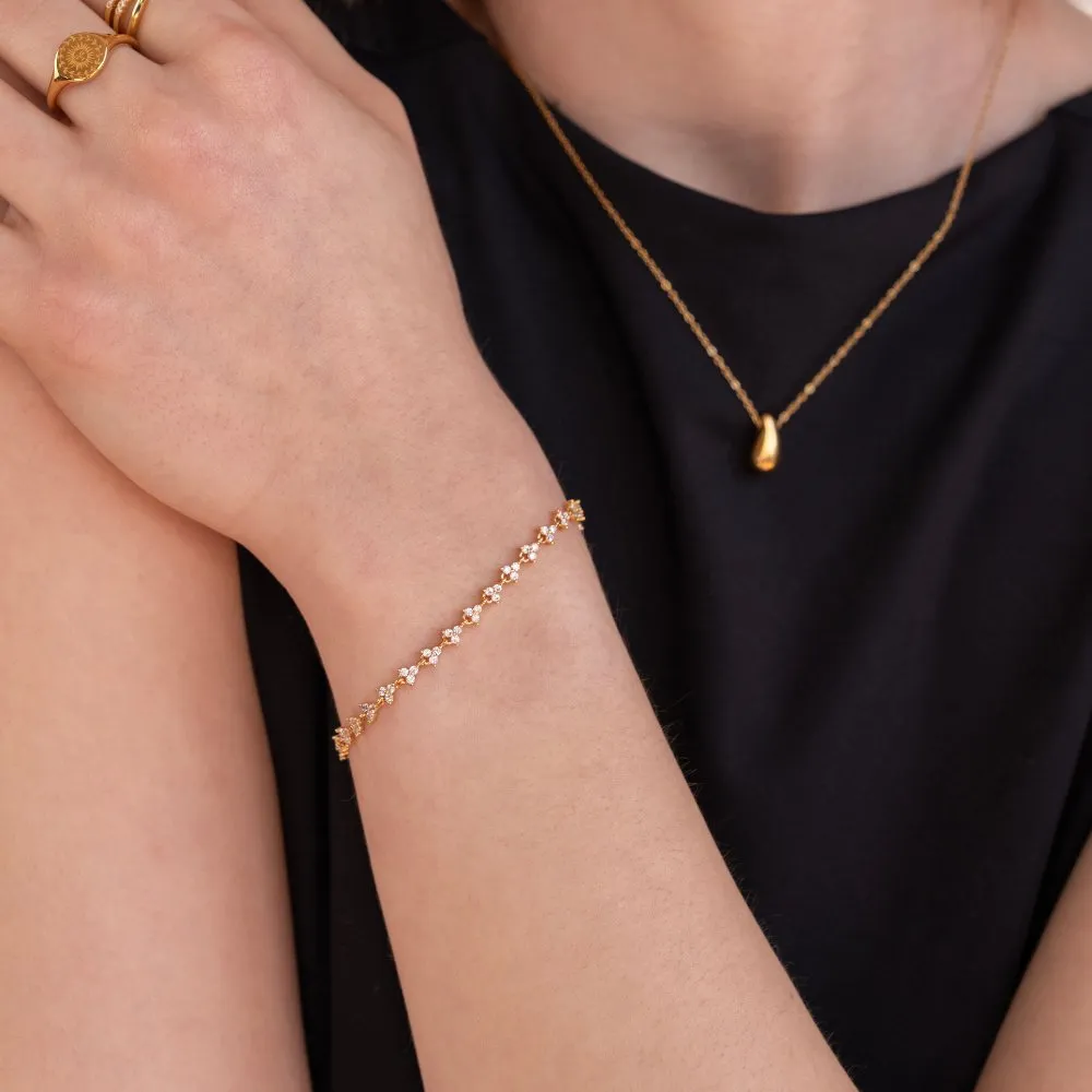 Lila Crystal Bracelet