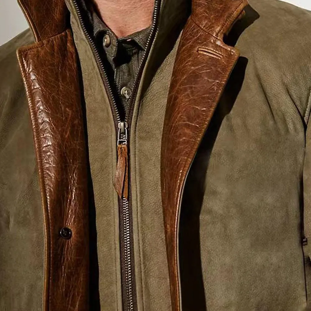 Men's Fall / Winter Vintage Fleece Suede Jackets