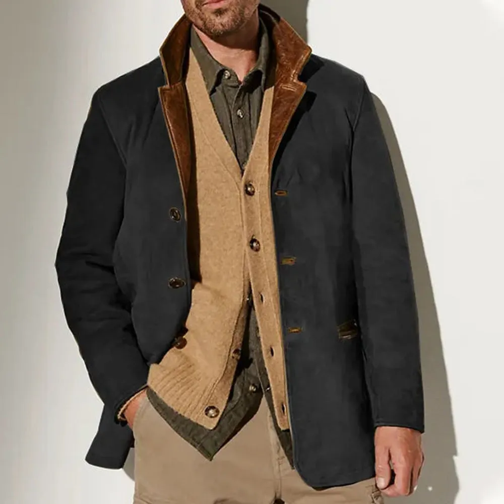Men's Fall / Winter Vintage Fleece Suede Jackets