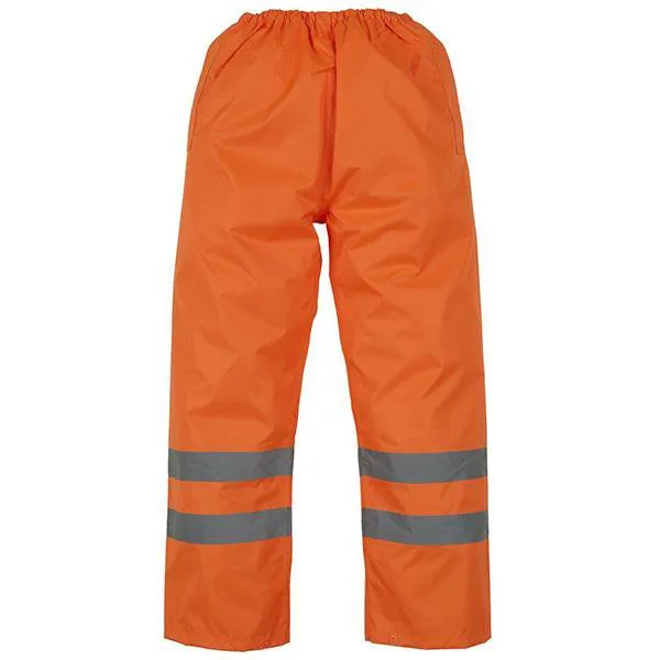 Men's Hi Vis Waterproof and Windproof Overtrousers