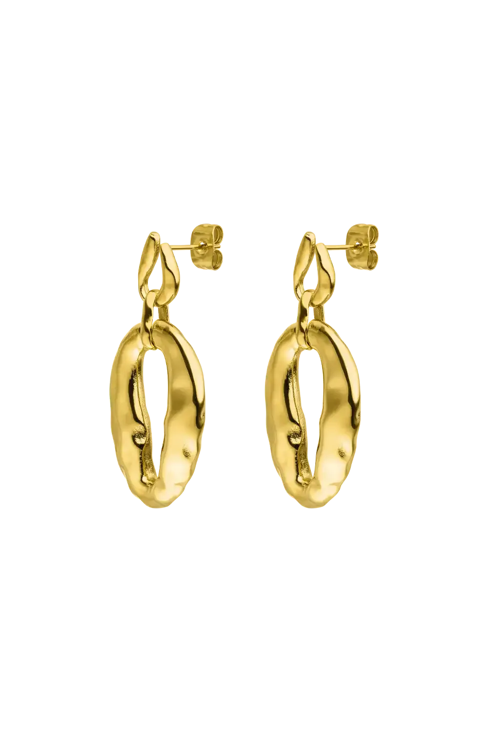 Molten Statement Earring 14K Gold Plated