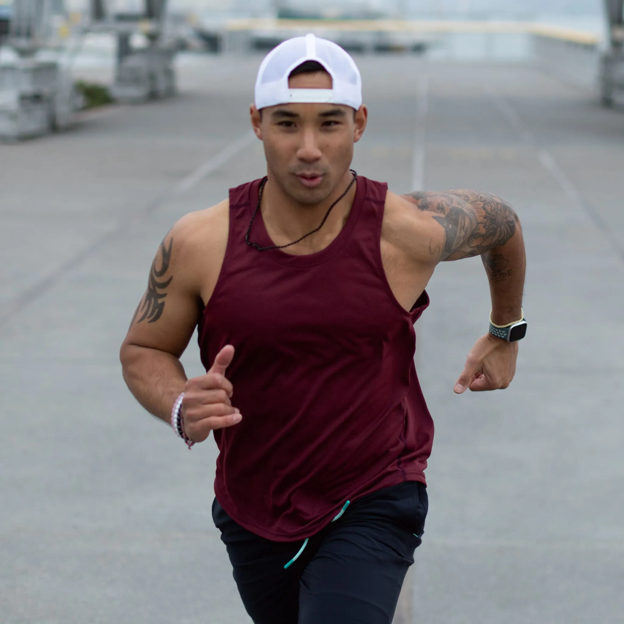 Momentum Tank in Heather Oxblood