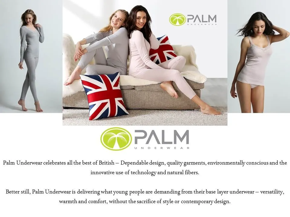Palm Ladies/Womens Stylish Brushed Side Seam Free Thermal Sleeveless Vest