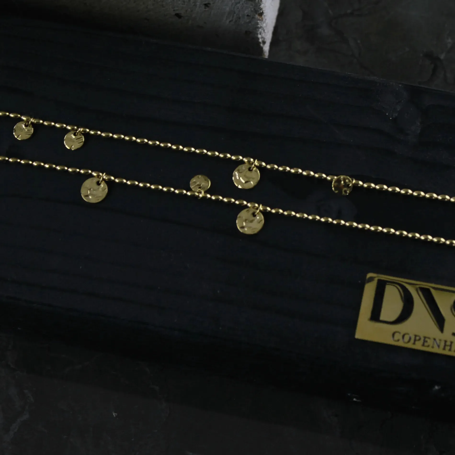 Passion Waterproof Long Dot Necklace 18K Gold Plating