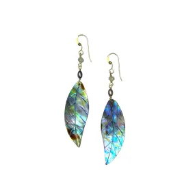 Pohoiki Abalone Leaf Earrings