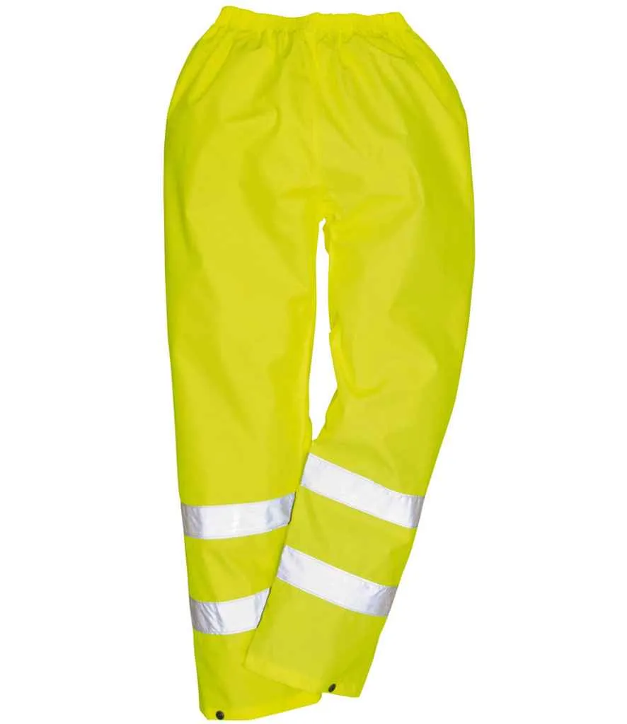 Portwest Hi-Vis Rain Trousers | Yellow