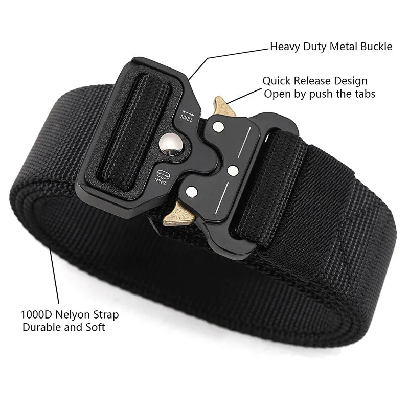 Quick Release Nylon Military Tactical Belt