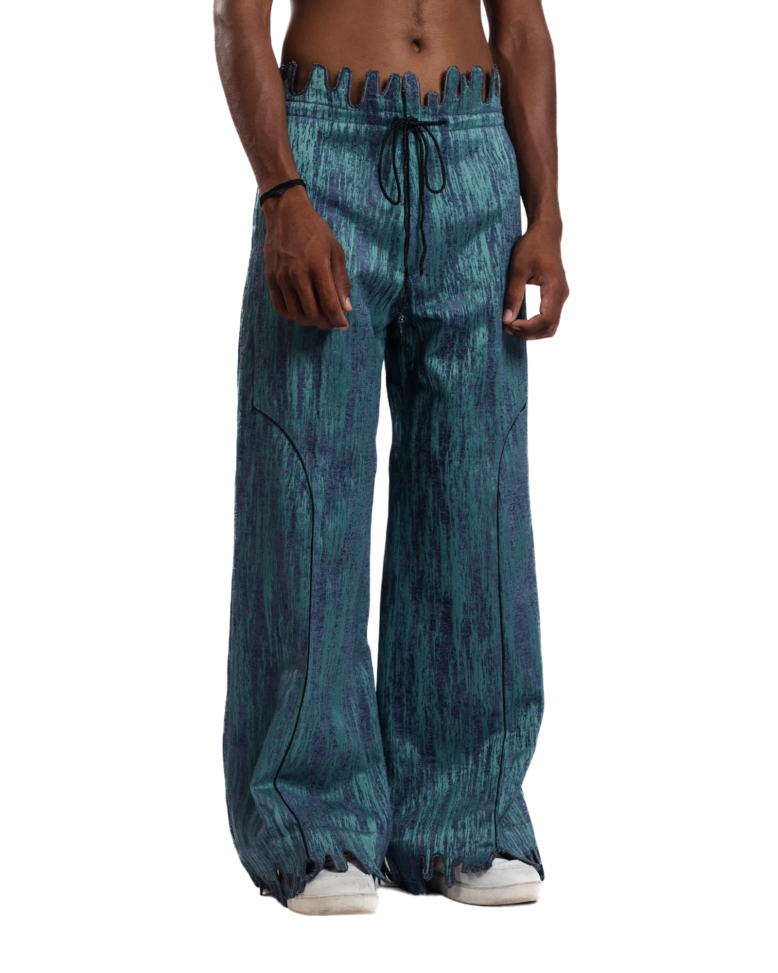 "Mystic Wave" Jacquard Trousers