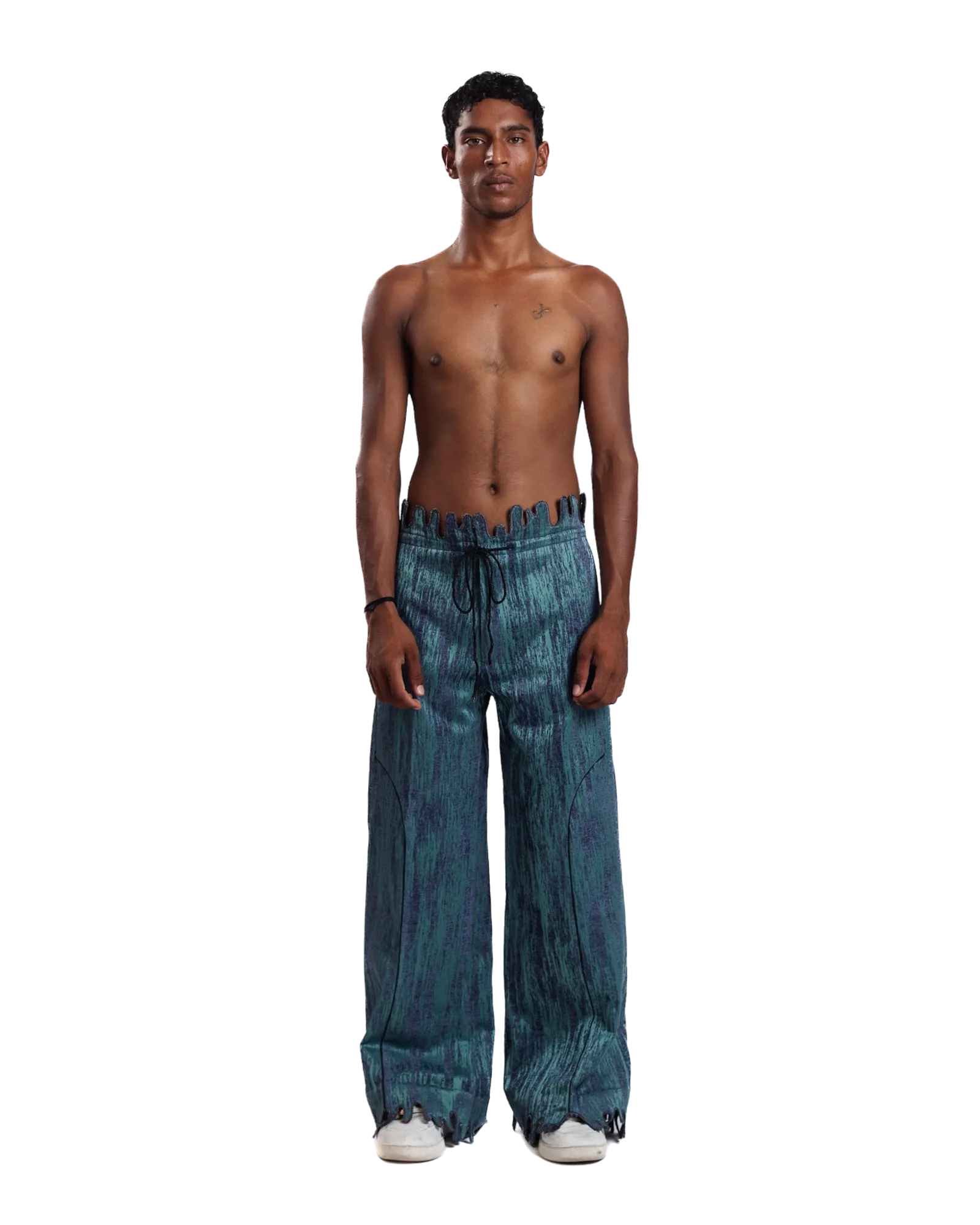 "Mystic Wave" Jacquard Trousers