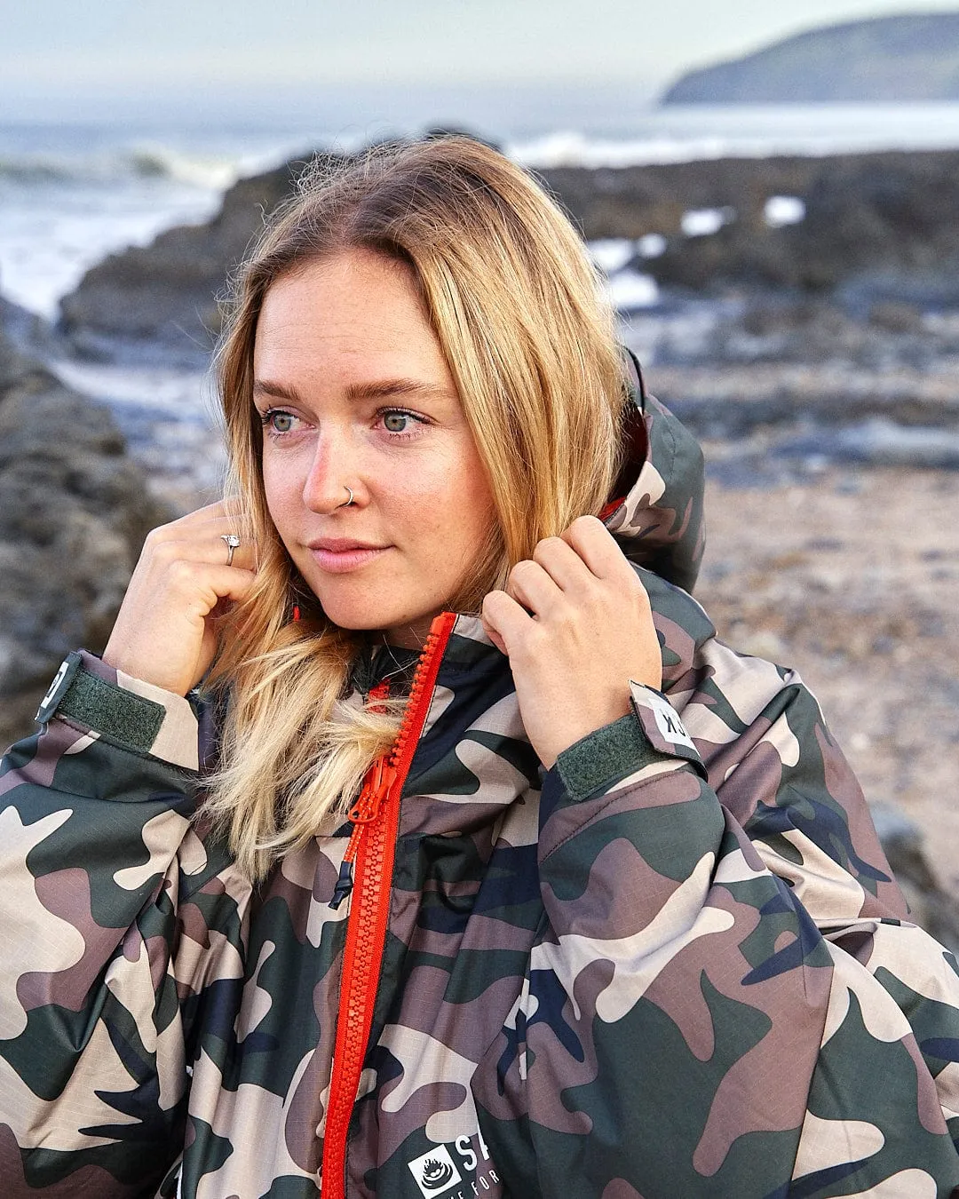 Recycled Changing Robe - Brown Camo