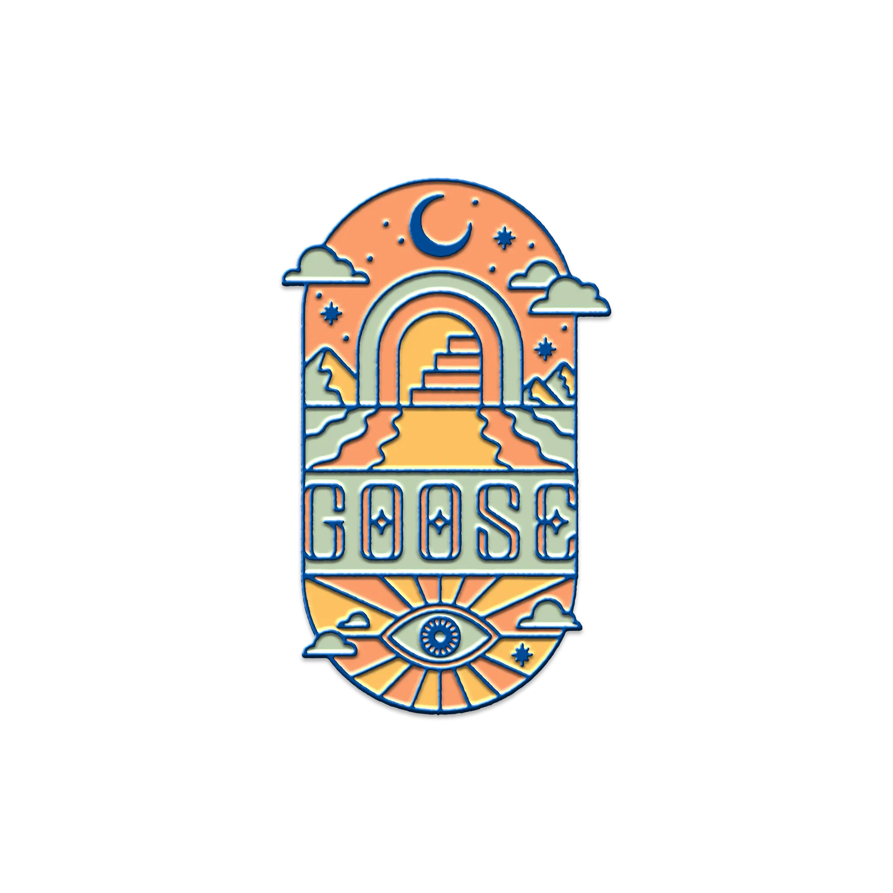 Reflection Enamel Pin