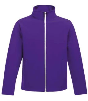 Regatta Ablaze Printable Soft Shell Jacket | Vibrant Purple/Black