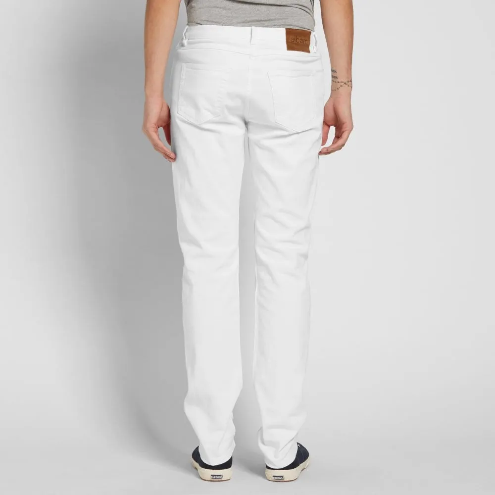 Regular Fit Selvedge Jeans - White