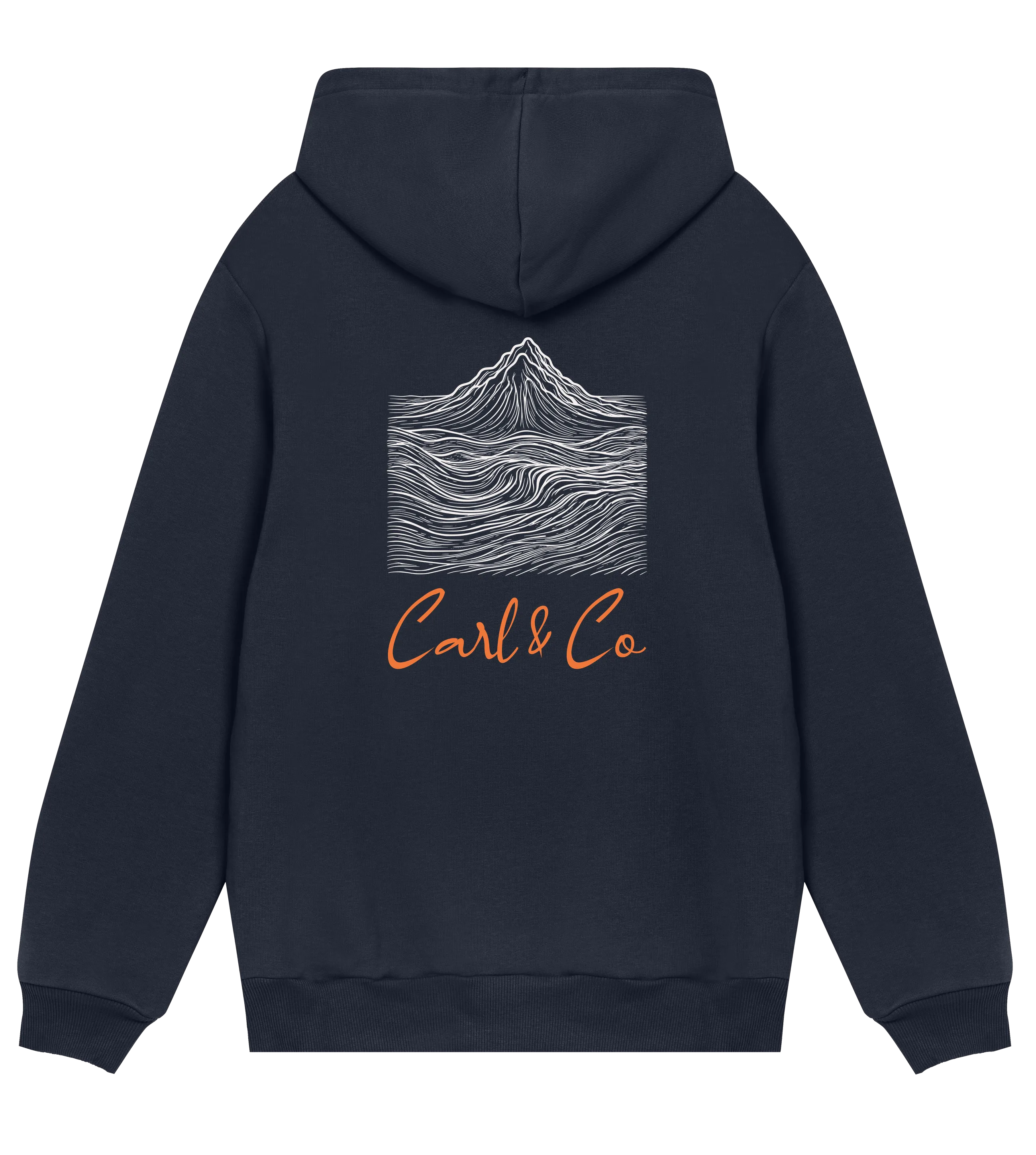 Regular Hoodie "Mountain Waves"