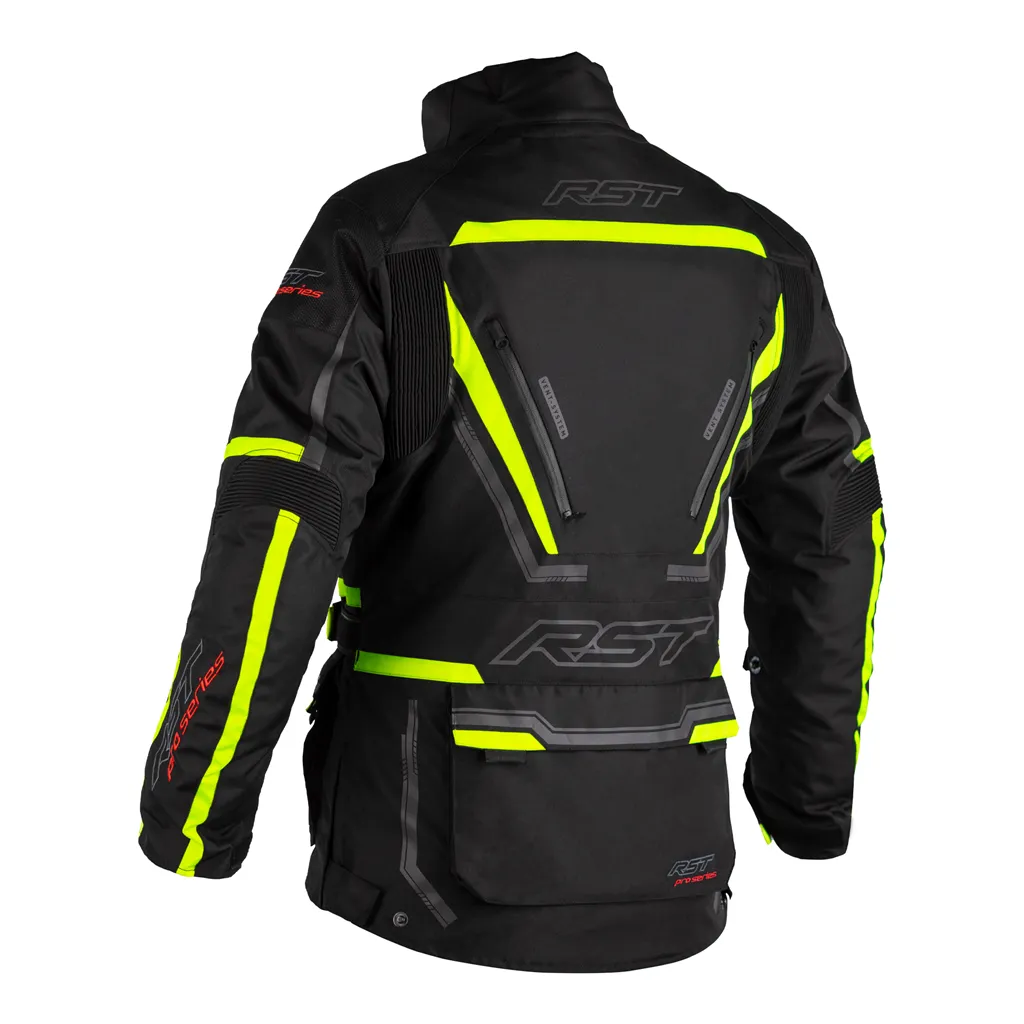RST Pro Series Paragon 6 Mens Textile Jacket - Black / Flo Yellow