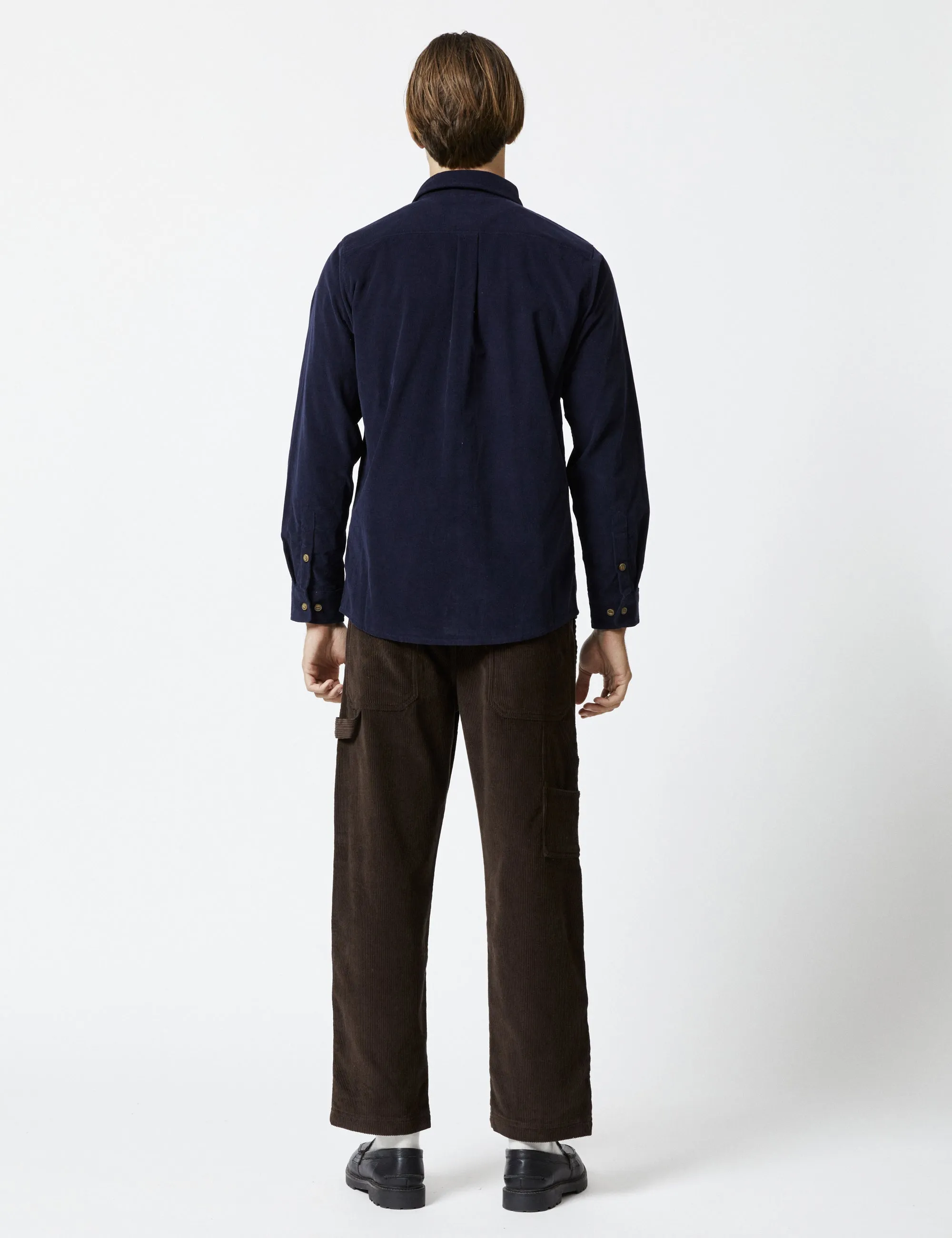 Sawyer Cord Longsleeve Shirt - Navy
