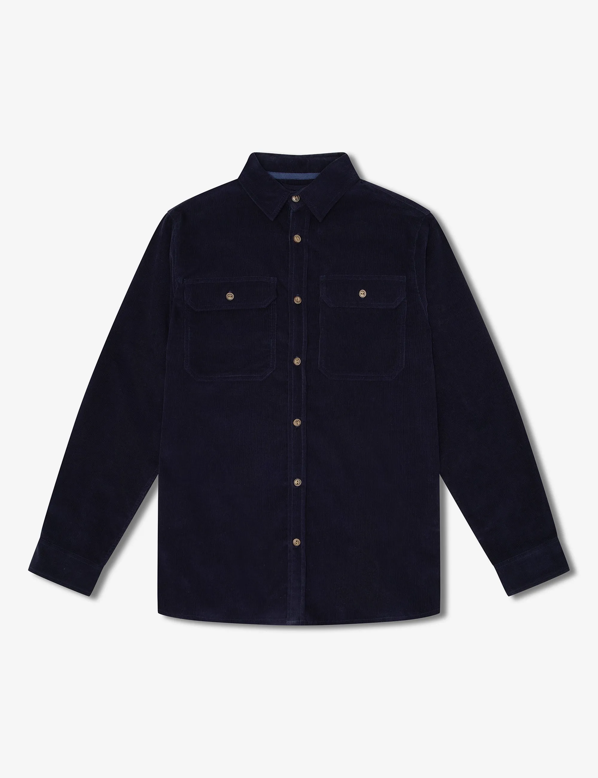 Sawyer Cord Longsleeve Shirt - Navy