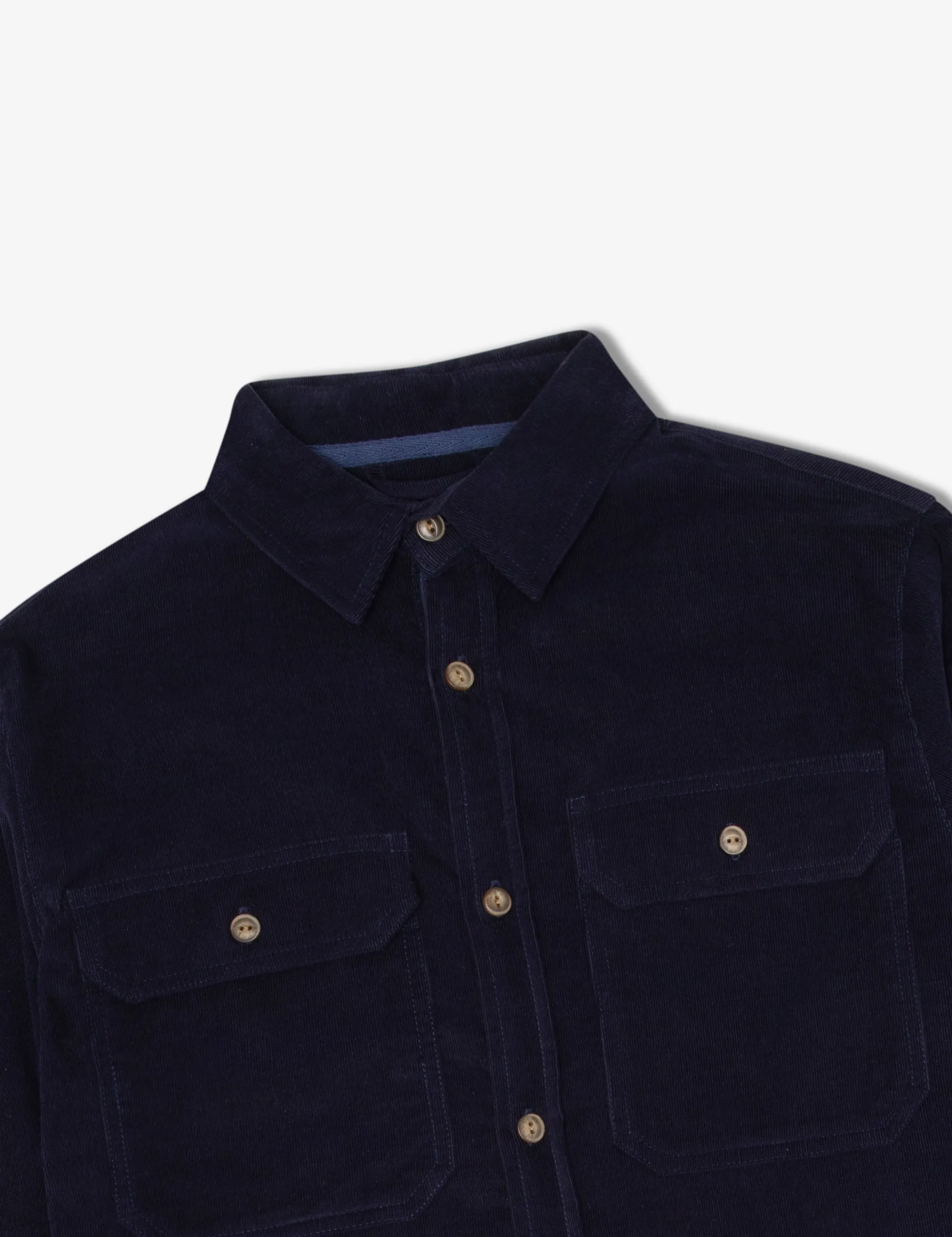 Sawyer Cord Longsleeve Shirt - Navy