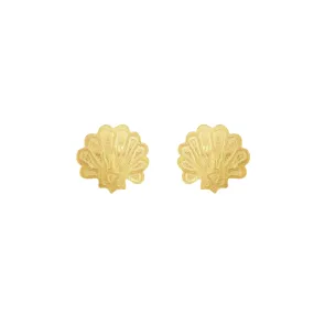 Scallop Stud Earrings