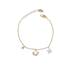 Starfish & Shell Mother of Pearl Bracelet