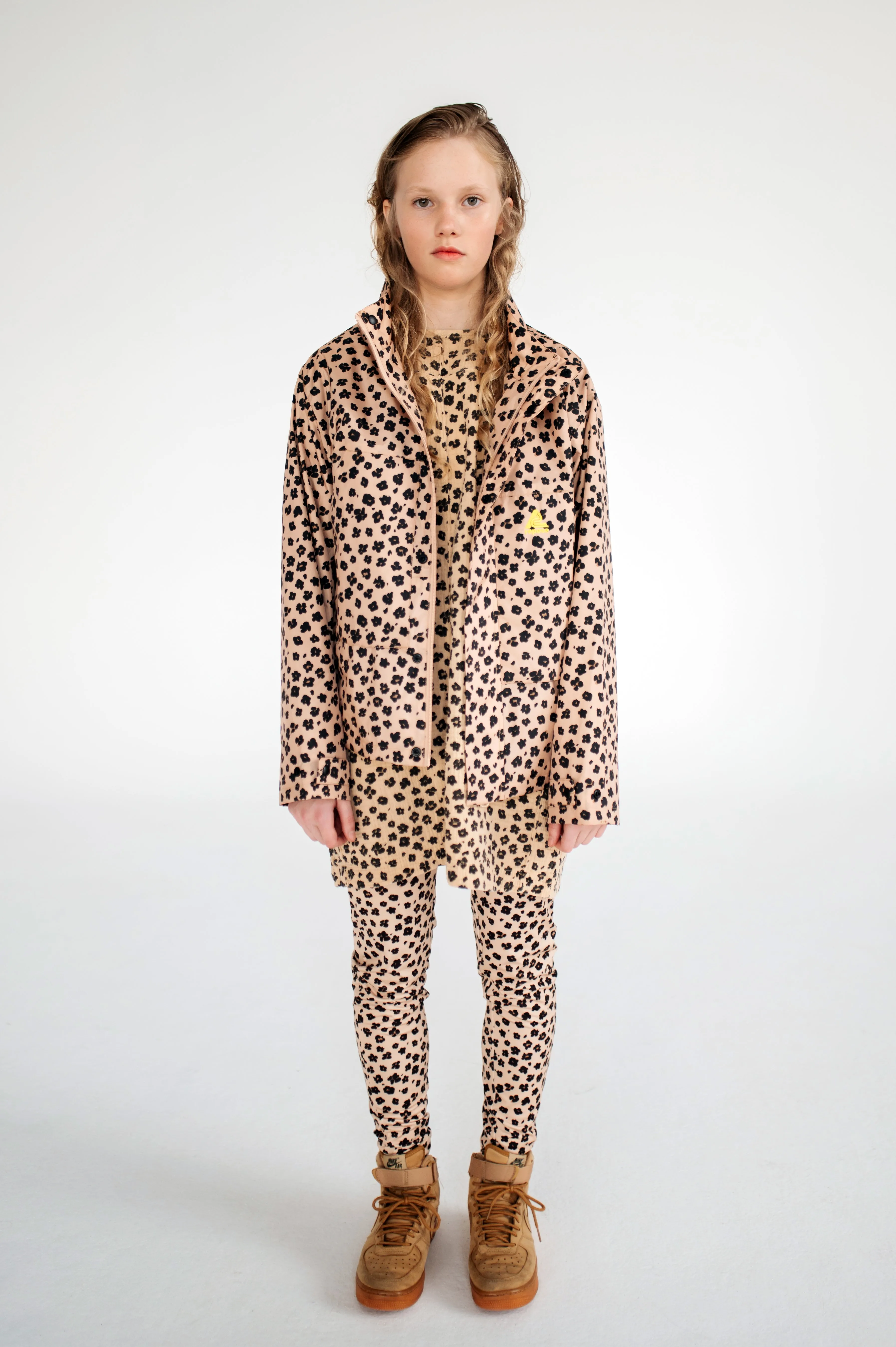 summer jacket - leopard flower