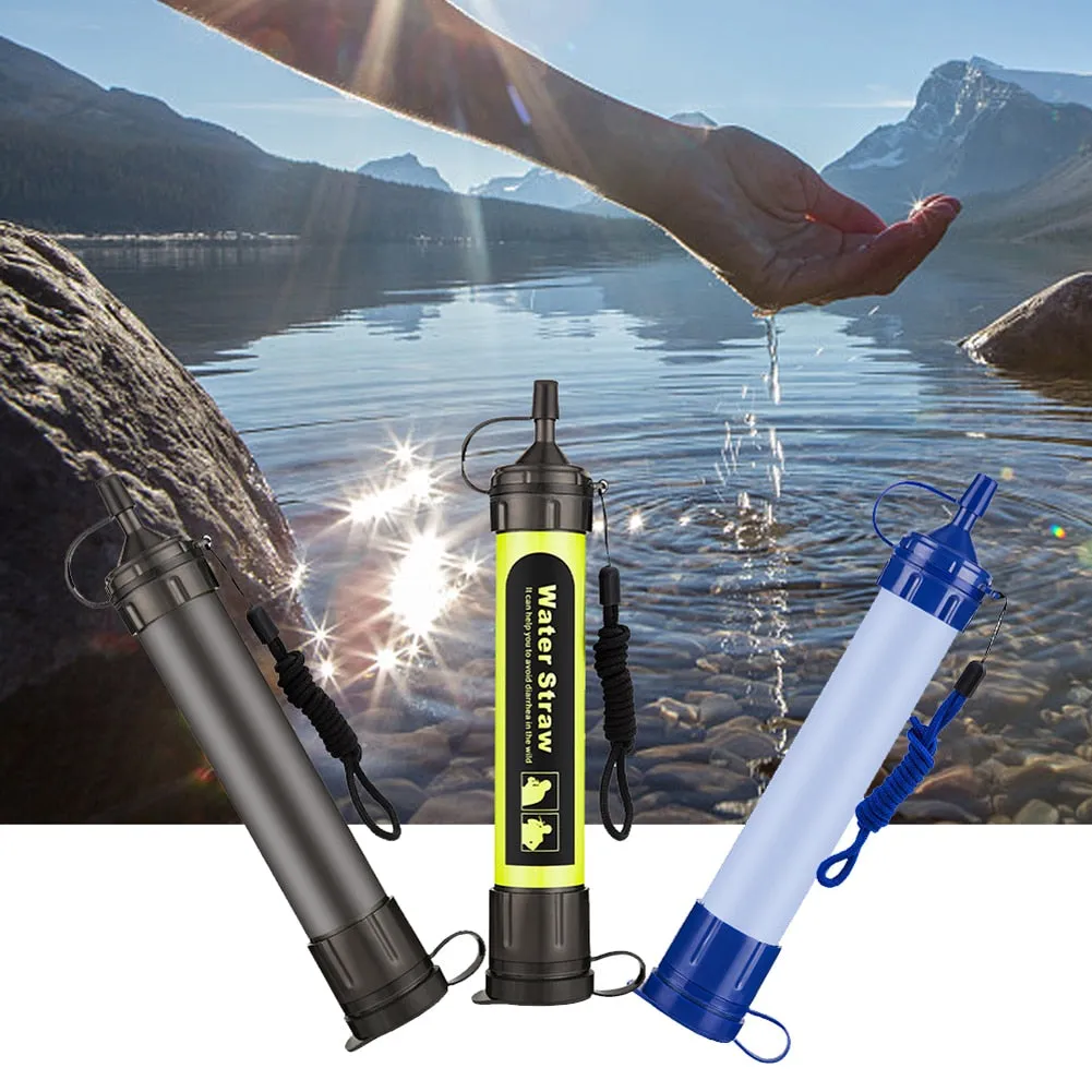 Survival Straw Outdoor  Water Purification Camping/Hiking/ Mountaineering
