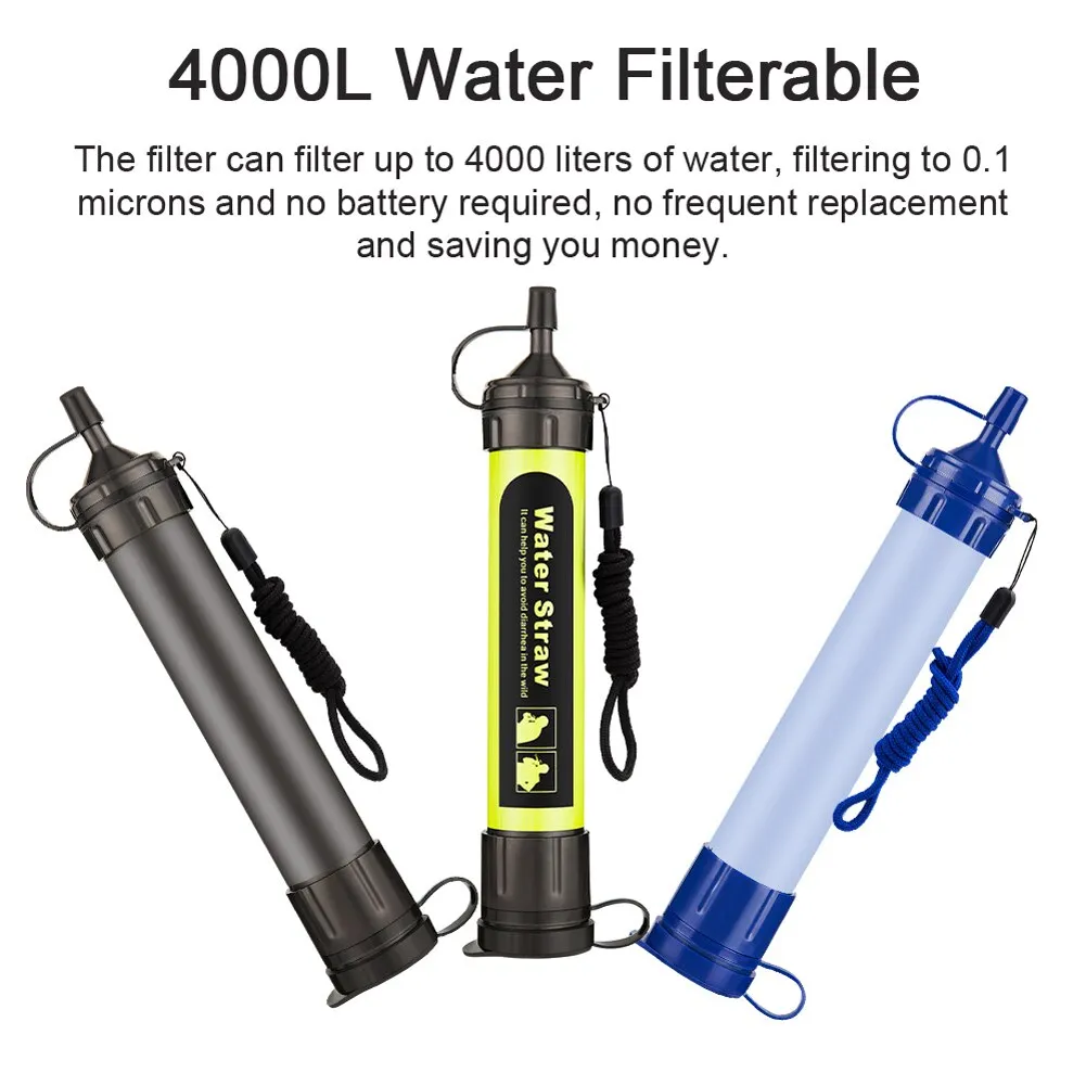 Survival Straw Outdoor  Water Purification Camping/Hiking/ Mountaineering