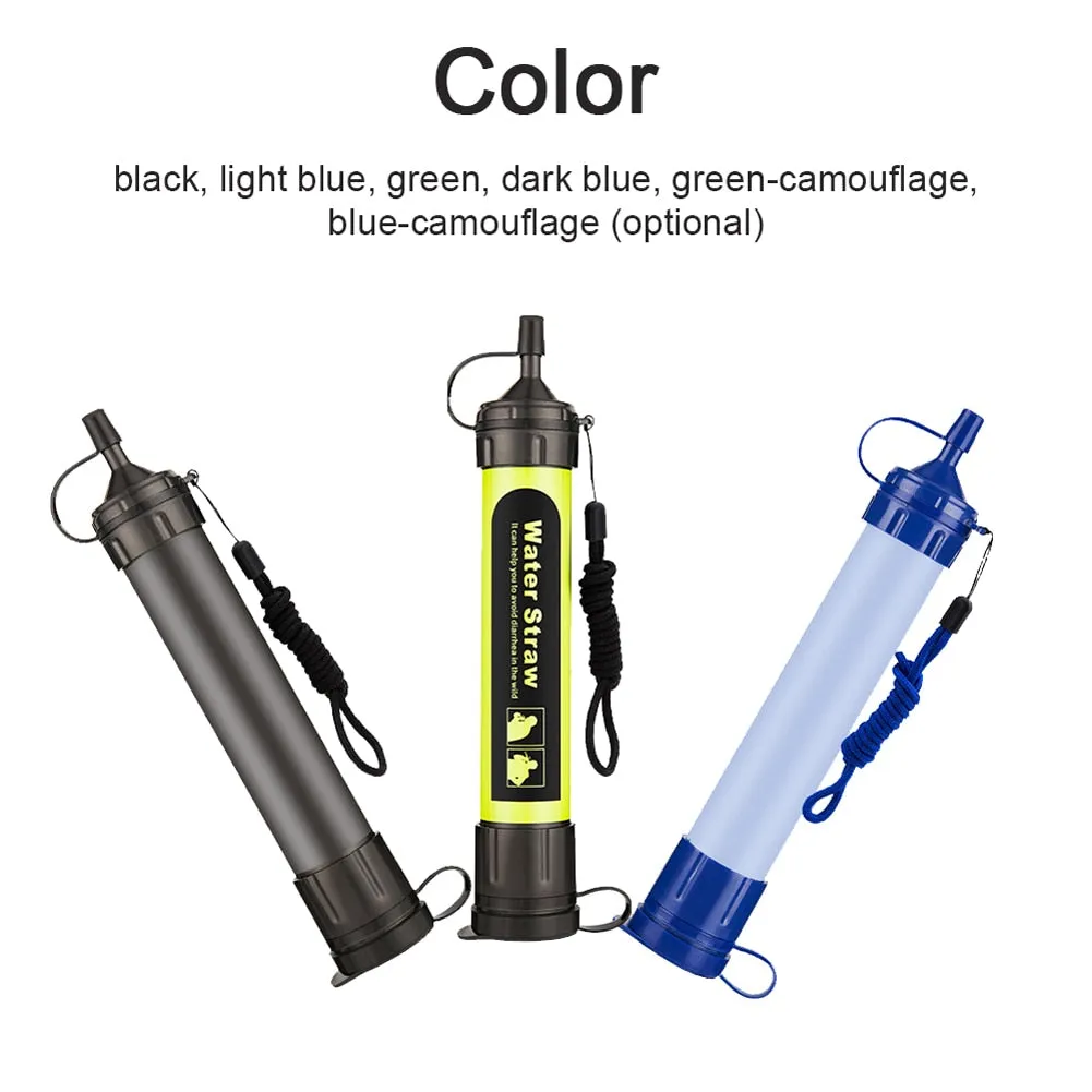 Survival Straw Outdoor  Water Purification Camping/Hiking/ Mountaineering