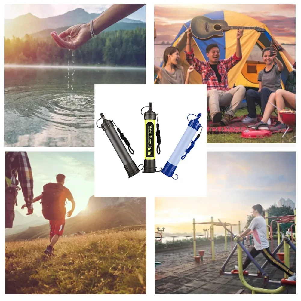 Survival Straw Outdoor  Water Purification Camping/Hiking/ Mountaineering