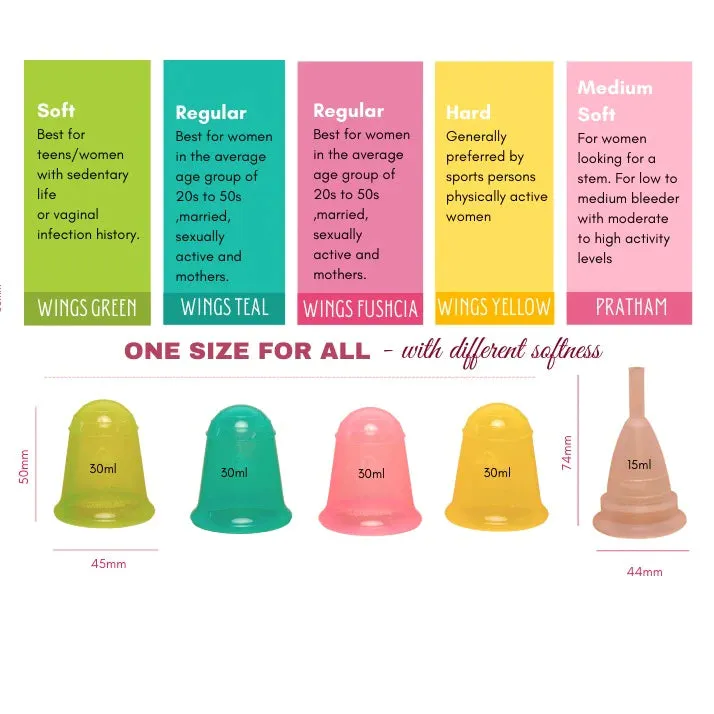 Teal/Blue Menstrual Cup (Medium)