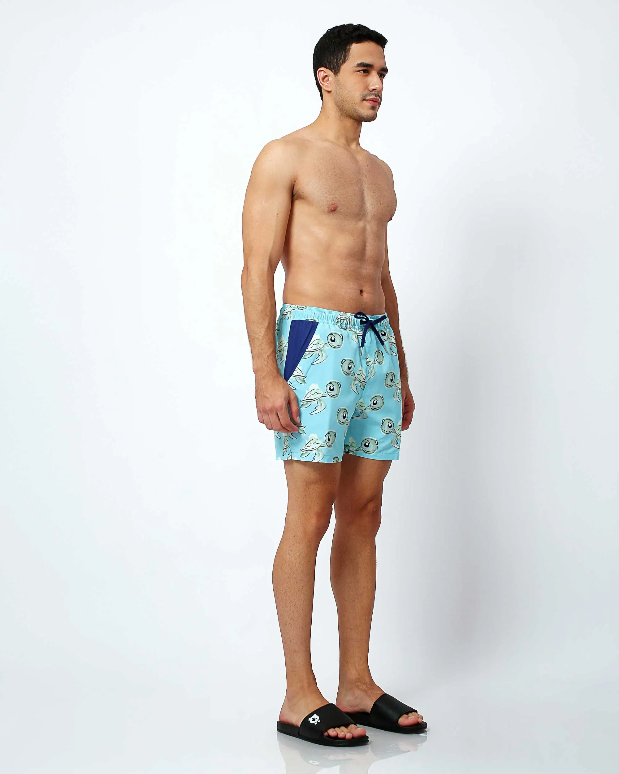 Turtles - Swim Shorts with MK1 Waterproof Pocket