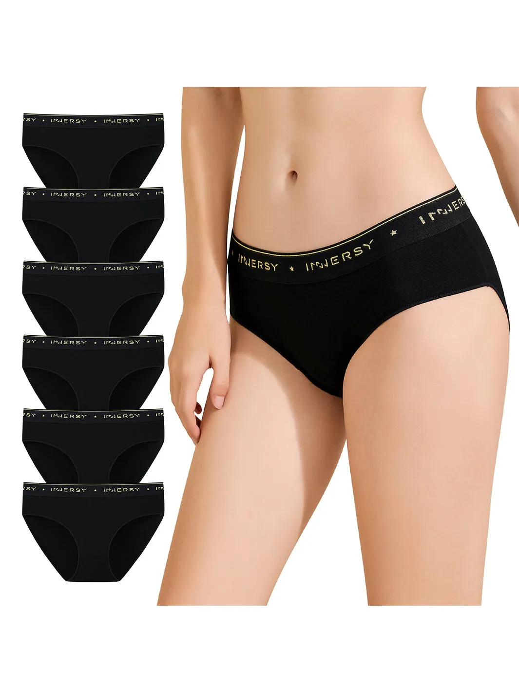 Women's Cotton Hipster Bikini Panties 6-Pack（Copy）