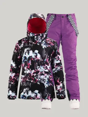 Women's New Winter Snow Suit Single And Double Board Outdoor Mountaineering Waterproof Thick Warm Breathable Ski Suit