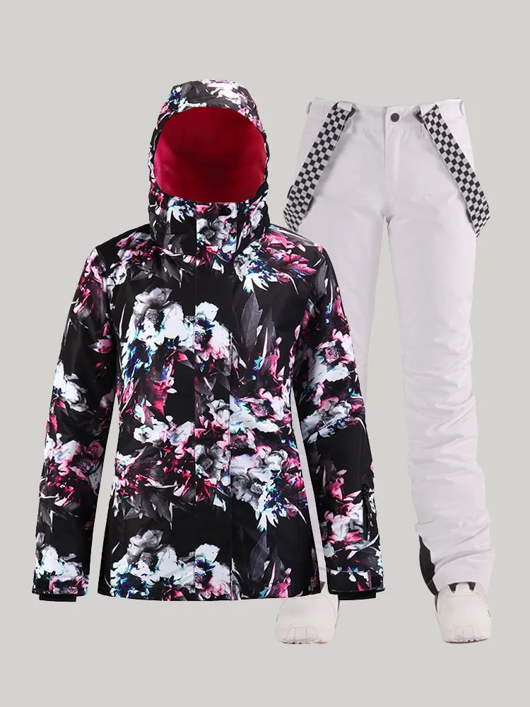 Women's New Winter Snow Suit Single And Double Board Outdoor Mountaineering Waterproof Thick Warm Breathable Ski Suit