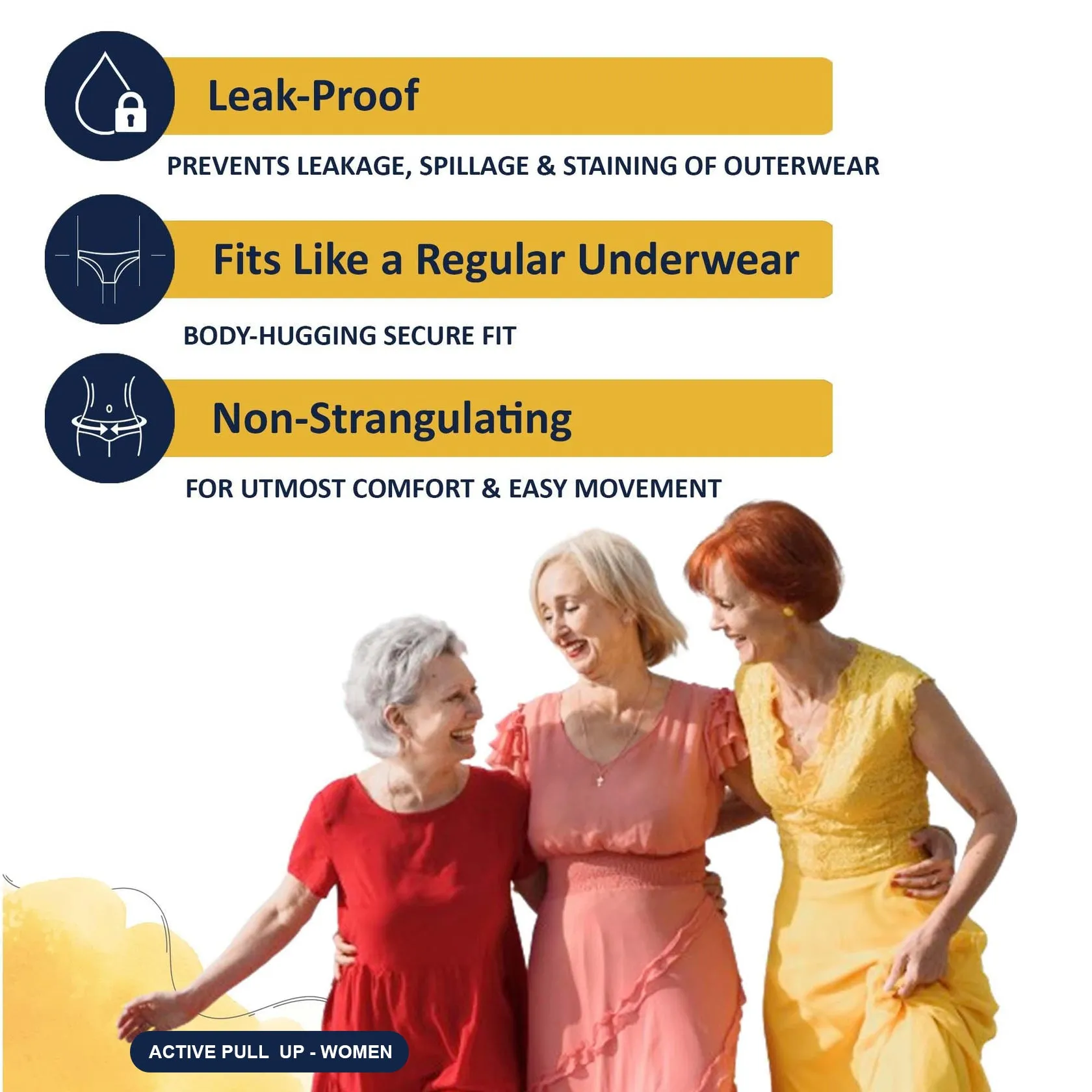 XL Size Better than Adult Diaper, Women Active Pull Up with Leak Guard for Urinary Incontinence (large Volume), Microbe Protected. Prowee Active Pull Up (Women)