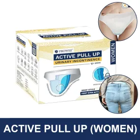 XL Size Better than Adult Diaper, Women Active Pull Up with Leak Guard for Urinary Incontinence (large Volume), Microbe Protected. Prowee Active Pull Up (Women)